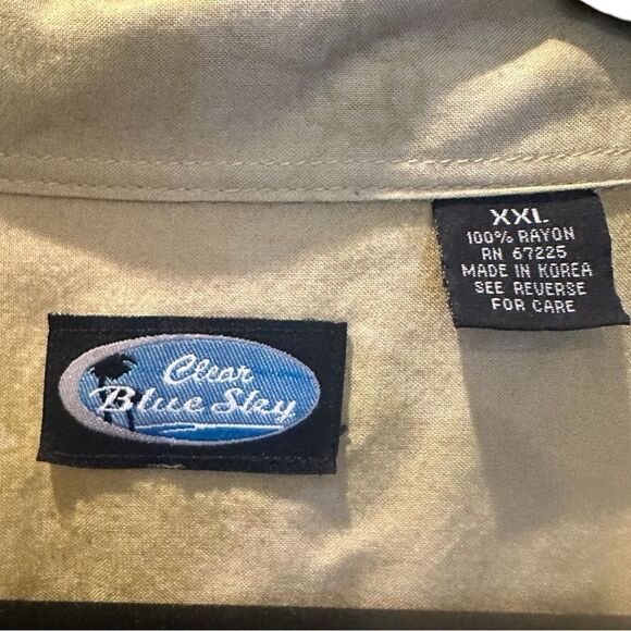 Vintage Clear Blue Sky Khaki Shirt - Picture 3 of 8